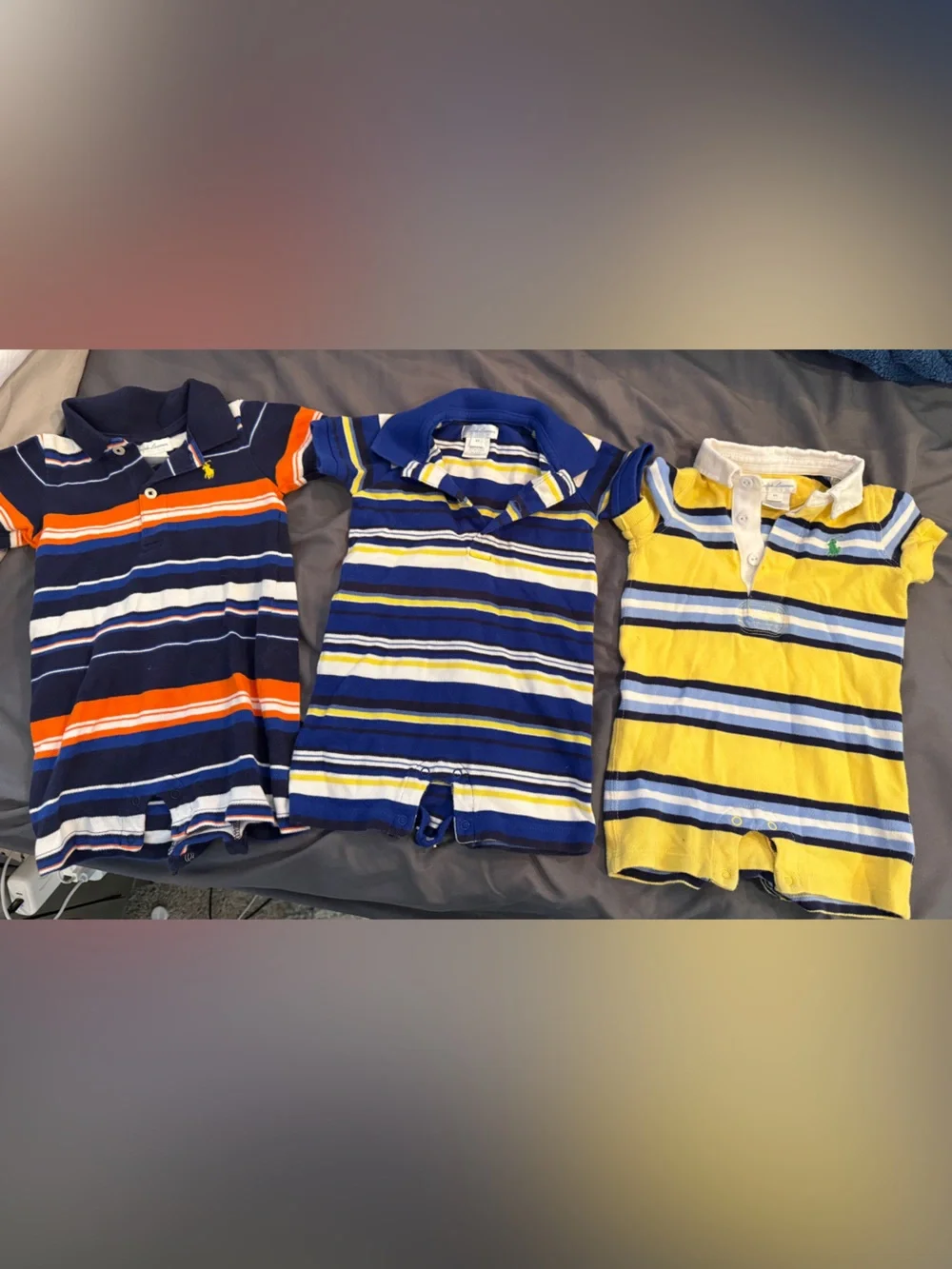 3 Ralph Lauren Onesies/ Rompers 6M